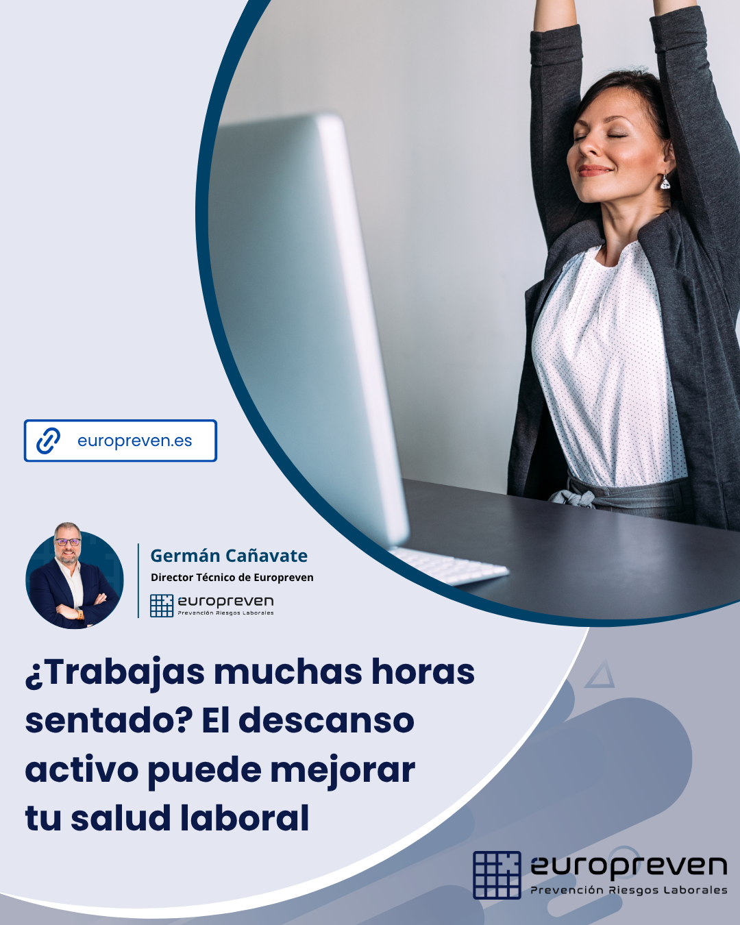 ¿Trabajas muchas horas sentado? El descanso activo puede mejorar tu salud laboral